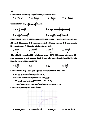 Đề ôn tập môn Toán - Đề 07